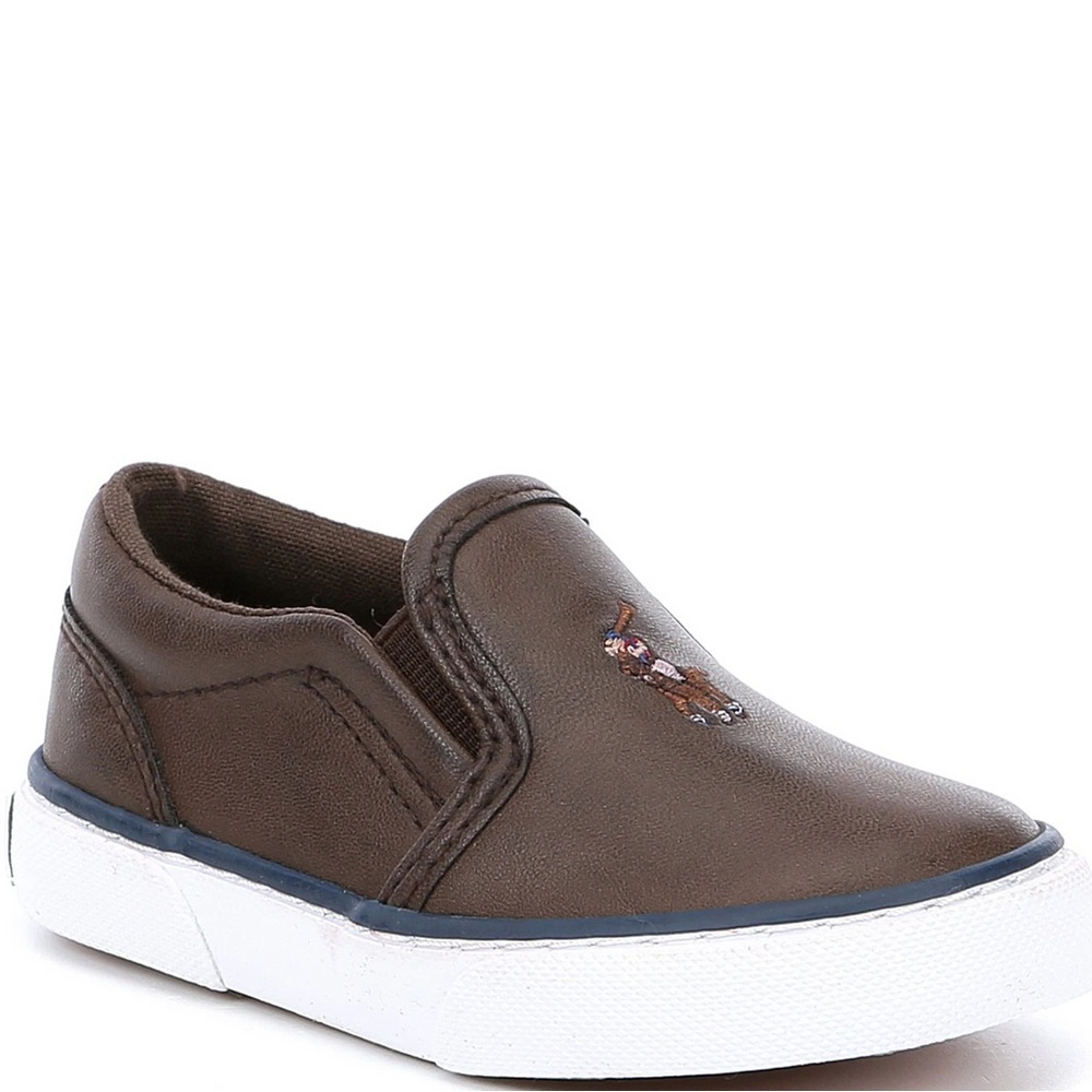 Polo Ralph Lauren Boys' Bal Harbour II Slip-On Sneakers